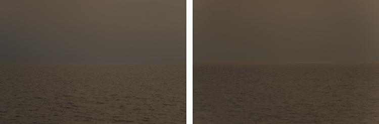 Christian Perret, Indigo - Jaune de Mars - Terre d'ombre brûlée