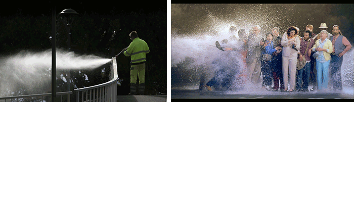 Christian Perret, Embrumant IV. Bill Viola, The Raft