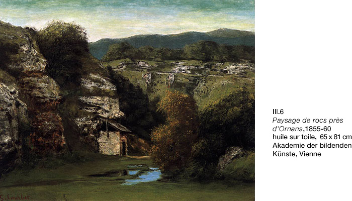 Gustave Courbet, Paysage de rocs près d'Ornans