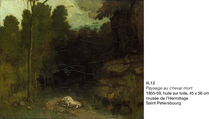 Gustave Courbet, Paysage au cheval mort