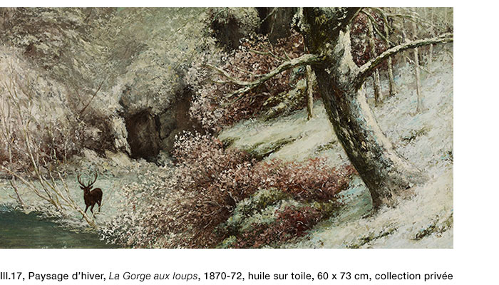 Gustave Courbet, Paysage d’hiver, La Gorge aux loups