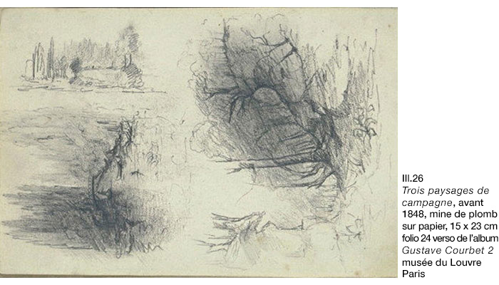 Gustave Courbet, Trois paysages de campagne