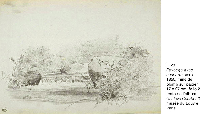 Gustave Courbet, Paysage avec cascade