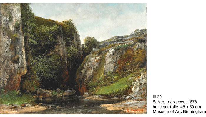 Gustave Courbet, Entrée d’un gave