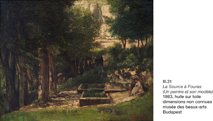 Gustave Courbet, La Source à Fouras, un peintre et son modèle