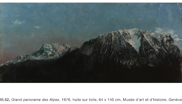 Gustave Courbet, Grand panorama des Alpes