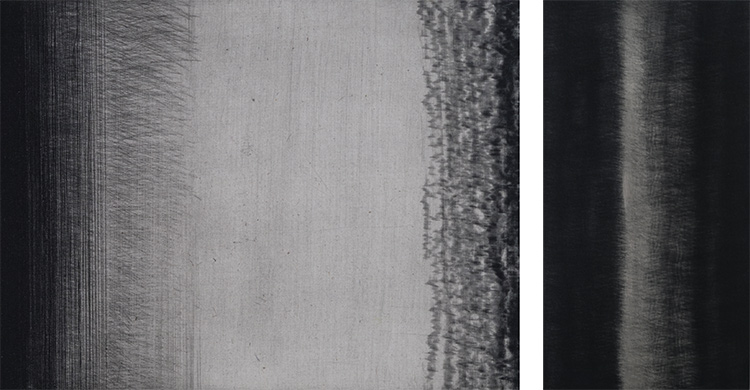 Christian Perret, Diaprée 3, Irisée 1, gravures