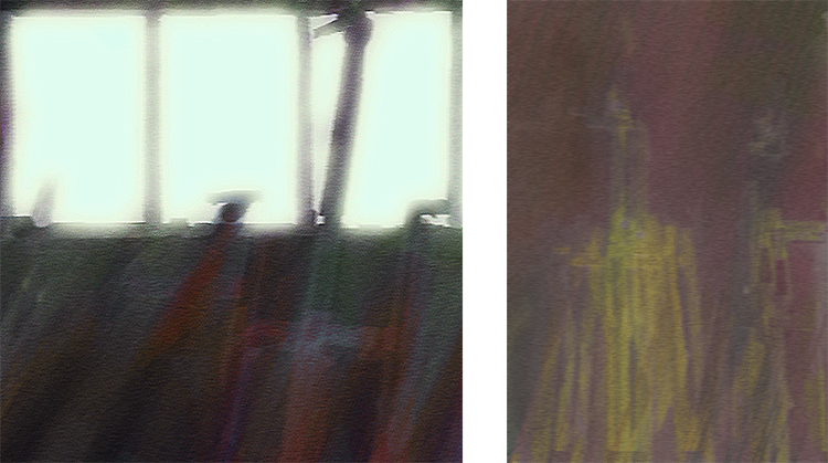 Christian Perret, Atelier 1, peintures